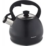 Klausberg Wasserkocher mit Pfeife 2l 7757 - Schwarz