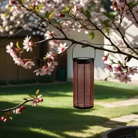 Marrakesch Orient & Mediterran Interior 2er Set Solarlaterne Solar Laterne Lampe Deko Balkon Garten Bamba Schwarz