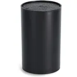 Zeller Messerblock mit Borsteneinsatz Kunststoff schwarz