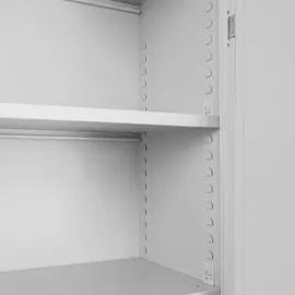 Proregal Flügeltürenschrank Metall 195x92x42 cm Lichtgrau/Lichtblau