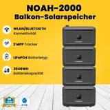 EPP.Solar 4x Growatt NOAH 2000 Plug & Play Solarspeicher 8192Wh LiFePo4 Akku Speicher für Balkonkraftwerk