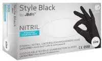 Style Black Nitrilhandschuhe, puderfrei, schwarz 01181-S , 1 Packung = 100 Stück, Größe S