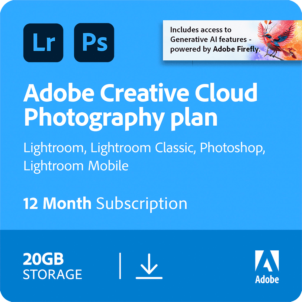 Adobe Creative Cloud Photography Plan. Photoshop, Lightroom