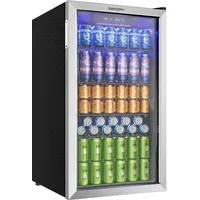 euhomy 90L Getränkekühlschrank 90 l 850 mm hoch Silber