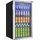 euhomy 90L Getränkekühlschrank, Minikühlschrank für 126 Dosen mit Glastür, kleiner Kühlschrank mit verstellbaren Regalen für Limonade, Bier oder Wein, perfekt für Zuhause/Bar/Büro, Silber, Edelstahl