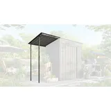 Globel Schleppdach für Gerätehaus Skillion 64/84 1,02 m2 Anthrazit