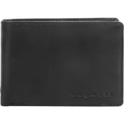 Geldbörse BUGATTI "PRIMO RFID", schwarz, Leder, beschichtet, leicht glänzend, klassisch, Kleinlederwaren, echt Leder
