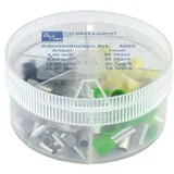 VOGT VERBINDUNGSTECHNIK 737047 Aderendhülsen-Sortiment 4 mm2, 6 mm2, 10 mm2, 16 mm2 Teilisoliert Grau, Schwarz, Elfenbein, Grün 100 Stück