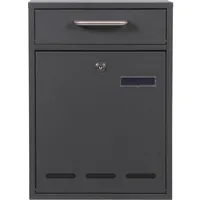 Wiltec Wiltec, Briefkasten V53 anthrazit Postkasten Postbox
