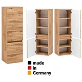 Lomadox - Badezimmerschrank 40 Cm Breit Vidago-03 In Wotan Eiche Nb., B/h/t: Ca. 40/130/35 Cm