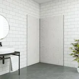 90x120x210cm Stein Grau Duschrückwand Alu Duschrückwände Fliesenersatz Ecklösung Duschabtrennung