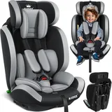 KIDIZ® Autokindersitz Kinderautositz Gruppe 1+2+3 9-36 kg 5-Punkt-Sicherheitsgurt, Autositz, Kindersitz, Einstellbare Kopfstütze, Mitwachsende Sitzerhöhung 1-12 Jahre, Stabil und Sicher