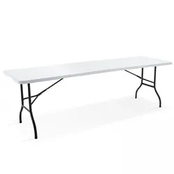 Oviala Business Rekkem HDPE-Falttische 244 x 76 x 74cm x10 Weiß