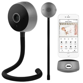 lionelo Care Babyline Smart intelligentes Babyphone Baby Monitor, Baby Camera Wi-Fi, Mobile Applikation, Bewegungs- Geräuscherkennung, Sichtbarkeit im Dunkeln