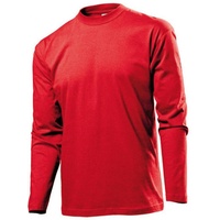 Stedman Classic Long Sleeve Men Rot Baumwolle X-Large Herren