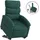 vidaXL Relaxsessel mit Aufstehhilfe Stoff 92 x 99,5 x 0 cm Dunkelgrün mit Rollen