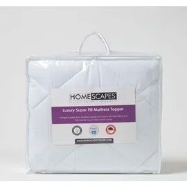Homescapes Premium Matratzen-Topper 140 x 200 cm weiß