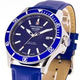 Swiss Alpine Military Leder 42 mm 7022