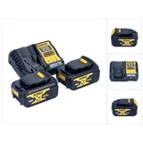 DeWalt DCB 1104 M2 Akku Starter Set 12 V / 18 V 2x Akku 4,0 Ah + DCB 1104 Ladegerät