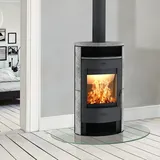 Fireplace Elite Zamora Kaminofen Stahl Schwarz | Speckstein