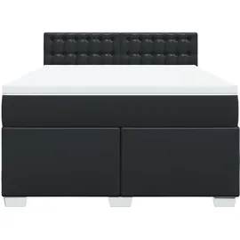 vidaXL Boxspringbett 140 x 200 cm Schwarz