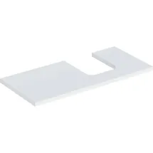 Geberit Waschtisch-Platte One 105x3x47cm, w/lack. hochgl., Ausschn re