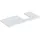 Geberit Waschtisch-Platte One 105x3x47cm, w/lack. hochgl., Ausschn re