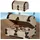 Cepewa Holztruhe mit Deckel und Schloss │ Holz 21,5x15x13,5cm Beschläge Kiste │ Truhen zur Aufbewahrung Schatztruhe Holzkiste (1 x Holztruhe)