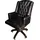 Casa Padrino Chefsessel Leder Schwarz