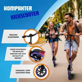SereneLife Big Wheel Scooter Lila