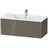 Duravit XViu Waschtisch-Unterschrank XV40270B189 101 x 40 x 48 cm, flannel grey hochglanz, 1 Auszug, wandhängend, champagner matt