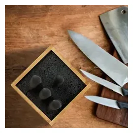 Relaxdays Messerblock braun