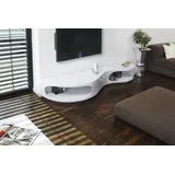 SalesFever Lowboard »Slow Design TV-Kommode für stilvolles Wohnen« Kommode in moderner Form, Fernsehschrank in Hochglanz weiß