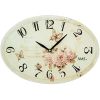 AMS "W9478", bunt, Wanduhren, B/H/L: 4cm x 24 x