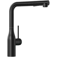 CECIPA Wasserhahn Küche Ausziehbar, Hochdruck Küchenarmatur Schwarz, 360° Schwenk Armatur Küche, Robust & Leckagefrei, Einfache Installation, Mischbatterie mit Zugauslauf für Spüle