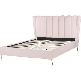 Beliani Miribel 140 x 200 cm Rosa Gold