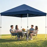 Fijinhom Pavillon 3x3 Wasserdicht Stabil Winterfest, Faltpavillon 3x3 Höhenverstellbar, Pop Up Pavillon UV Schutz 50+,Partyzelt Gartenpavillon Für Outdoor, Blau