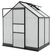 Vitavia Gewächshaus Pontos 2500 HKP, inkl. Fundament, ca. B195/H207/T137 cm, Schwarz