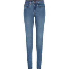 Oxmo Slim-fit-Jeans OXHelle", Damen, Gr. 27/30, Länge 30, blau (mid blau denim), Obermaterial: 68% Baumwolle CO. 27% Polyester PES. 3% Viskose CV. 2% Elasthan EL., Jeans Slim-fit-Jeans