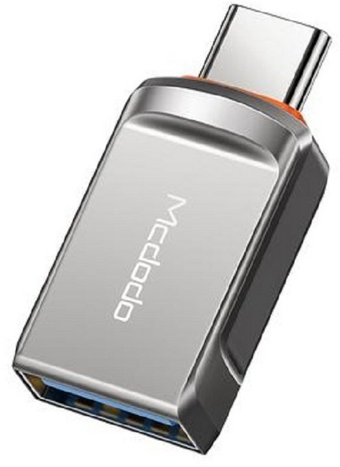 COFI 1453 3.0 Konverter OTG Adapter USB auf Typ-C Ladeadapter Stecker Converter Smartphone-Adapter grau