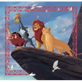 CLEMENTONI König der Löwen Puzzle 3 x 48 Teile - Puzzle Disney 32 x 22 cm für Kinder ab 5 Jahre - buntes Kinderpuzzle mit besonderer Leuchtkraft & Farbintensität 25323