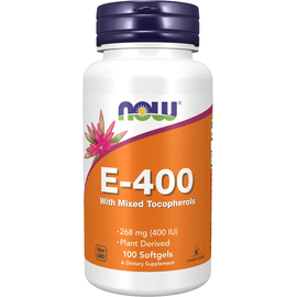 NOW Foods Vitamin E-400 Natural (Mixed Tocopherols 100 Weichkapseln