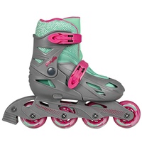 Playlife Kinder Inline Skates Playlife Riddler Graphite Grey EUR 39-42 - grau,Grün - EUR 39-42