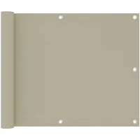 VidaXL Balkon-Sichtschutz Beige 75x300 cm Oxford-Gewebe
