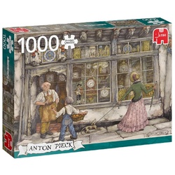 Jumbo Spiele Puzzle 18826 Anton Pieck Der Uhrenladen, 1000 Puzzleteile bunt
