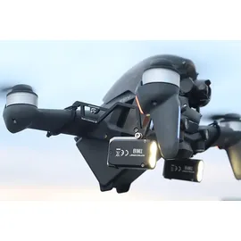 Roboterwerk MONA 500 Dual, für DJI FPV Drohnen Beleuchtungssystem, Schwarz