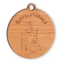 Holzmedaille Vera Kirsche Furnier in Größe 7,0cm