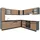 Vicco Eckküche Goldkraft Eiche 257 x 60 cm J-Shapeohne Arbeitsplatte