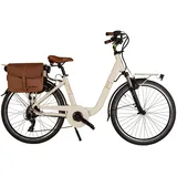 VENICE - I love Italy MBM Elektro-Citybike MONOTUBO CLASSIC Lady 26 Zoll, BEIGE CAPPUCCINO