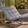 Konsimo Konsimo® - aleste grau Metall, 70x115x80 cm, Loungemöbel, Lounge-Sessel